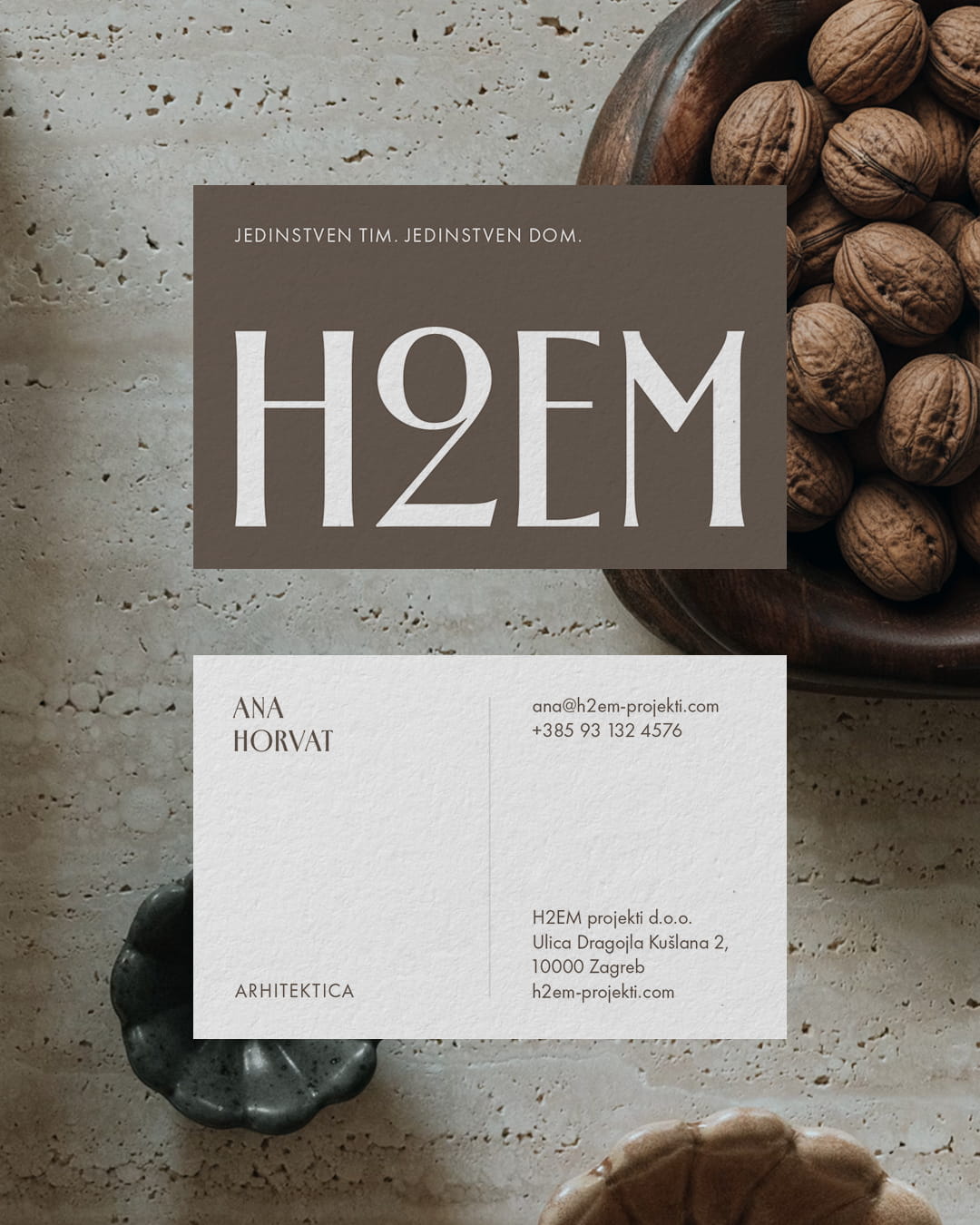 H2EM Business card / brand stationery