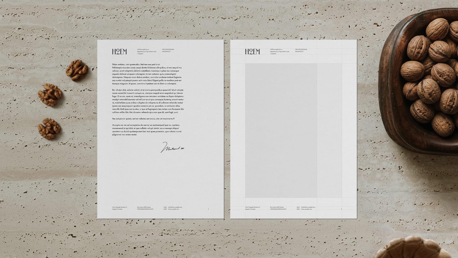 H2EM Brand letterhead